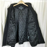 Perry Ellis Portfolio Wool Blend Quilted Peacoat Jacket Car Coat Mens XXL Black