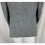 Vintage HARRIS Tweed Blazer Gray Mottled Wool Sport Coat Jacket Mens 42R Britain