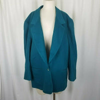 LL Bean Petites Wool Cashmere Boyfriend Style Blazer Jacket Womens 20P Plus Size
