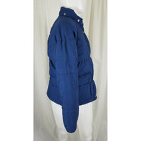 Vintage LL Bean Winter Puffer Parka Jacket Womens M Navy Blue 60s 70s Rockabilly