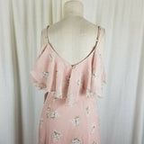 Show Me Your MuMu Floral Caitlin Maxi Boho Flutter Dress Womens XS Bridesmaid