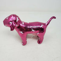 Victoria Secret VS Plush Metallic Bright Hot Pink Stuffed Animal DOG 9 Inches