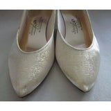 Special Occasions By Saugus Shoes Gold High Heels Pumps Womens Size 6.5 US 266