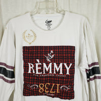 REMMY FINE CHAMPAGNE COGNAC 1738 Long Sleeve PROMO TShirt Top Mens L Advertising