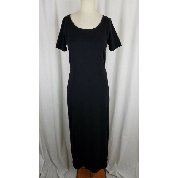Liz Claiborne Dresses Wool Long Maxi Knit Sweater Dress Womens S Duster Black SS