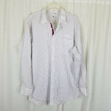 Avis Budget Employee Uniform Long Sleeve Button Up Dress Shirt Mens L Jeff Banks