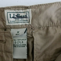 LL Bean Nylon Cargo Lightweight Hiking Trousers Pants Womens M Outdoor Adventure