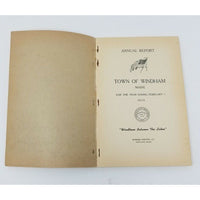 Annual Report Town Officers of Windham Maine 1939 Cumberland County Sebago Lakes