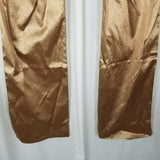 Yoana Baraschi Venetian Gold Metallic Sheen Brocade Pants Womens 8 USA Bronze