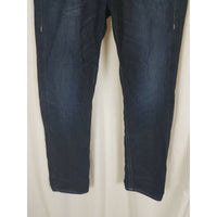 True Religion Skinny with Flaps Pocket Faded Mens 36 Dark Denim Blue Jeans 40x33