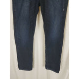 True Religion Skinny with Flaps Pocket Faded Mens 36 Dark Denim Blue Jeans 40x33