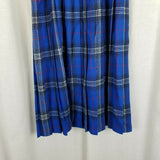 The Edinburgh Woollen Mills Wool Tartan Plaid Pleated Wrap Kilt Skirt 10 Vintage