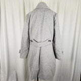 Chadwicks of Boston Wool Midi Military Double Breasted Peacoat Womens 12 Gray