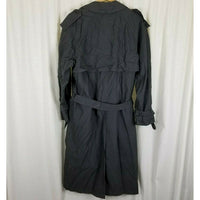 Towncraft Insulated Double Breasted Trench Coat Mens 40R Removable Lining Gray