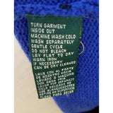 LRL Ralph Lauren Petites Blue Wide StripeS Knit 1/4 Zip Crest Sweater Womens P