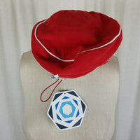 NEW 2006 Roots USA Torino Olympics Beret Hat Red Fleece Adjustable L/XL NWT