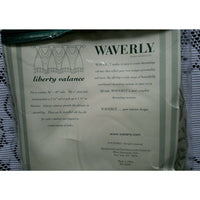 NOS Waverly Home Fashions Richmond Sage Liberty Valance 42" x 18" Pleated Tabs