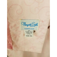 Margaret Smith 2 Piece Brocade Dress Suit Jacket Blazer Outfit Set Wmns 14P 16P