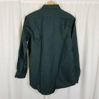 Lee Chetopa Twill Nashua Public Works Button Up Long Sleeve Work Shirt Mens 16 M