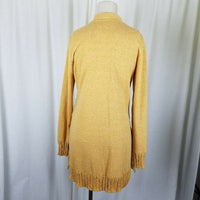 Evy's Tree The Chloe Curry Knit Long Sweater Cardigan Coat Womens L Coatigan