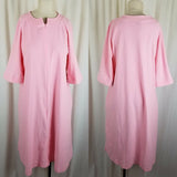 Vanity Fair Midi House Dress Robe Womens M Vintage Mid Century 60s  3/4 Sleeves