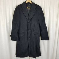 Vintage Bryan & Scott Cashmere Long Peacoat Winter Wool Coat Mens S M 50s MCM