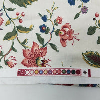 Waverly Longford Jacobean Style Floral Cotton Fabric Material Roses Flowers USA