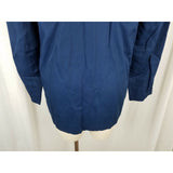 Vintage LL Bean Navy Blue Single Button Up Boyfriend Blazer Jacket Womens 4 USA