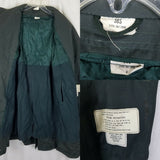 Military Issue Army Serge Green Wool Overcoat AG-44 Peacoat Trench Coat Mens 38S