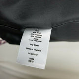 Talbots Houndstooth Plaid Wool Collarless Blazer Jacket Womens 16 Flap Pockets
