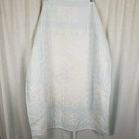 Vintage Care Bears Baby Quilt Wall Art Tapestry Patchwork Blanket Blue Pink 80s