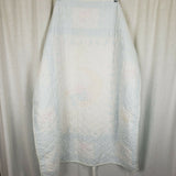 Vintage Care Bears Baby Quilt Wall Art Tapestry Patchwork Blanket Blue Pink 80s