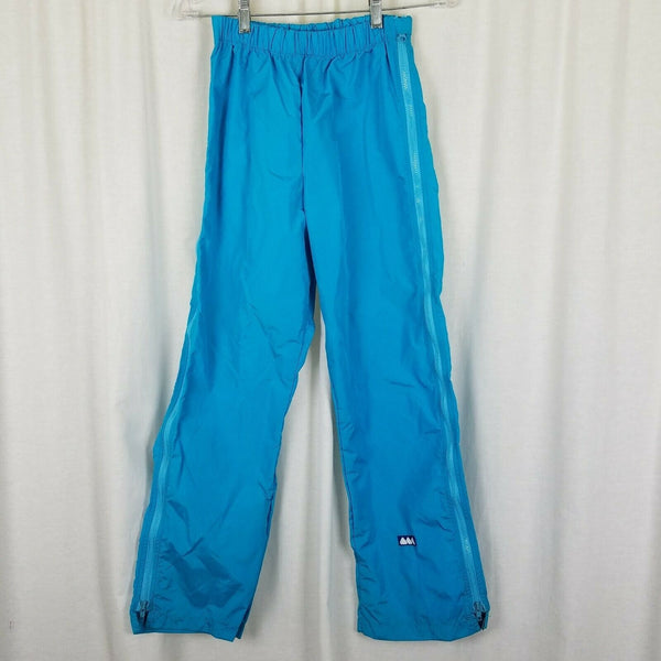 Granite Tom Mangold Nylon Windbreaker Pants Zip Up Legs Sides Womens S Blue USA