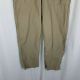 LL Bean Nylon Cargo Lightweight Hiking Trousers Pants Womens M Outdoor Adventure
