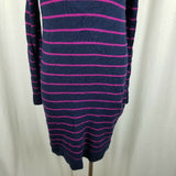 The Limited Wool Alpaca Cowl Neck Striped Knit Sweater Sack Dress Womens M NWOT