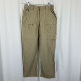 LL Bean Nylon Cargo Zip Off Conversion Shorts Hiking Pants Womens S Outdoor Camp