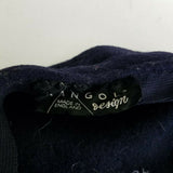 Kangol 100% Wool Felt Newsboy Cabbie Ascot Hat Mens Adults 20 Navy Blue England