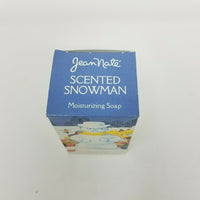 Vintage Jean Nate Scented Snowman Moisturizing Soap 4 Oz Holiday Winter NOS Rare