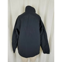 LL Bean Fleece Lined Jacket Nylon Windbreaker Full Zip Up Bomber Style Womens M