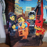 The Lego Movie Twin Comforter Reversible Minifigers Police Wizard President Girl