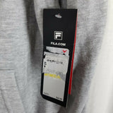 Fila Training Spell Out Logo Full Zip Up Gray Hoodie Sweatshirt Mens M Gray NWT