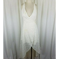 Abercrombie & Fitch Lace Wrap Summer Dress Womens S Hi Lo Assymetrical Plunge