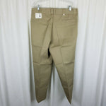 Vintage Dickies Shape Set Stain Release Twill Work Pants Mens 38x28 Tan NOS USA