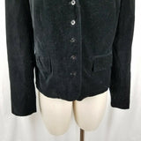 Vintage Tommy Hilfiger Black Velvet Jacket Blazer Womens L Riding Equestrian