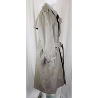 Stafford Insulated Double Breasted Trench Coat Mens 42R Removable Lining Khaki