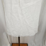 Vintage Movie Star Thin White Muslin Cotton Lace Trim Slip Skirt Womens M J7238