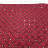 Debbie Mumm Red Plaid Dog Cat Animal Paw Prints Fabric 2+ Yards Material Joann