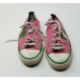 Converse All Star Chuck Taylor Pink & Green Low Top Lace Sneakers Shoes Womens 8