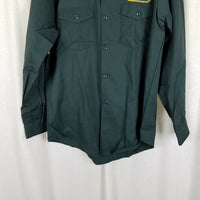 Lee Chetopa Twill Nashua Public Works Button Up Long Sleeve Work Shirt Mens 16 M