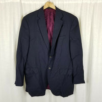 John W. Nordstrom Balticwood Wool Sportcoat Jacket Blazer Mens 41R Navy Blue